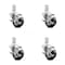 Service Caster 3 Inch Phenolic Wheel Swivel 3/4 Inch Square Stem Caster Set with Brake SCC SCC-SQ20S314-PHS-TLB-34-4 - alternate 1